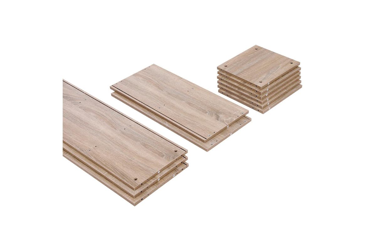 Vasagle Bookcase | Particleboard | Oak Finish | 65.5 X 30 X 129.5 Cm-3
