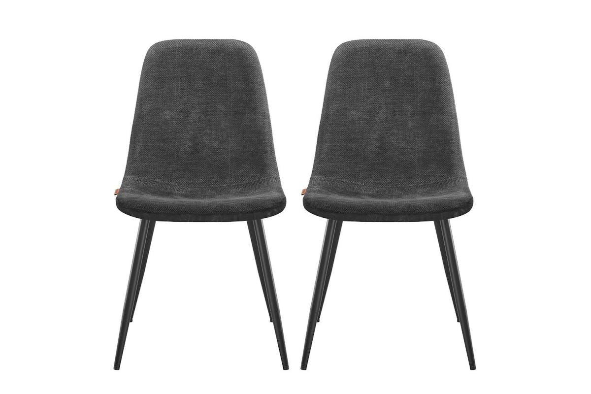 Dining Chairs | Dining Chair | Chenille Fabric And Pu | Standard Size-2