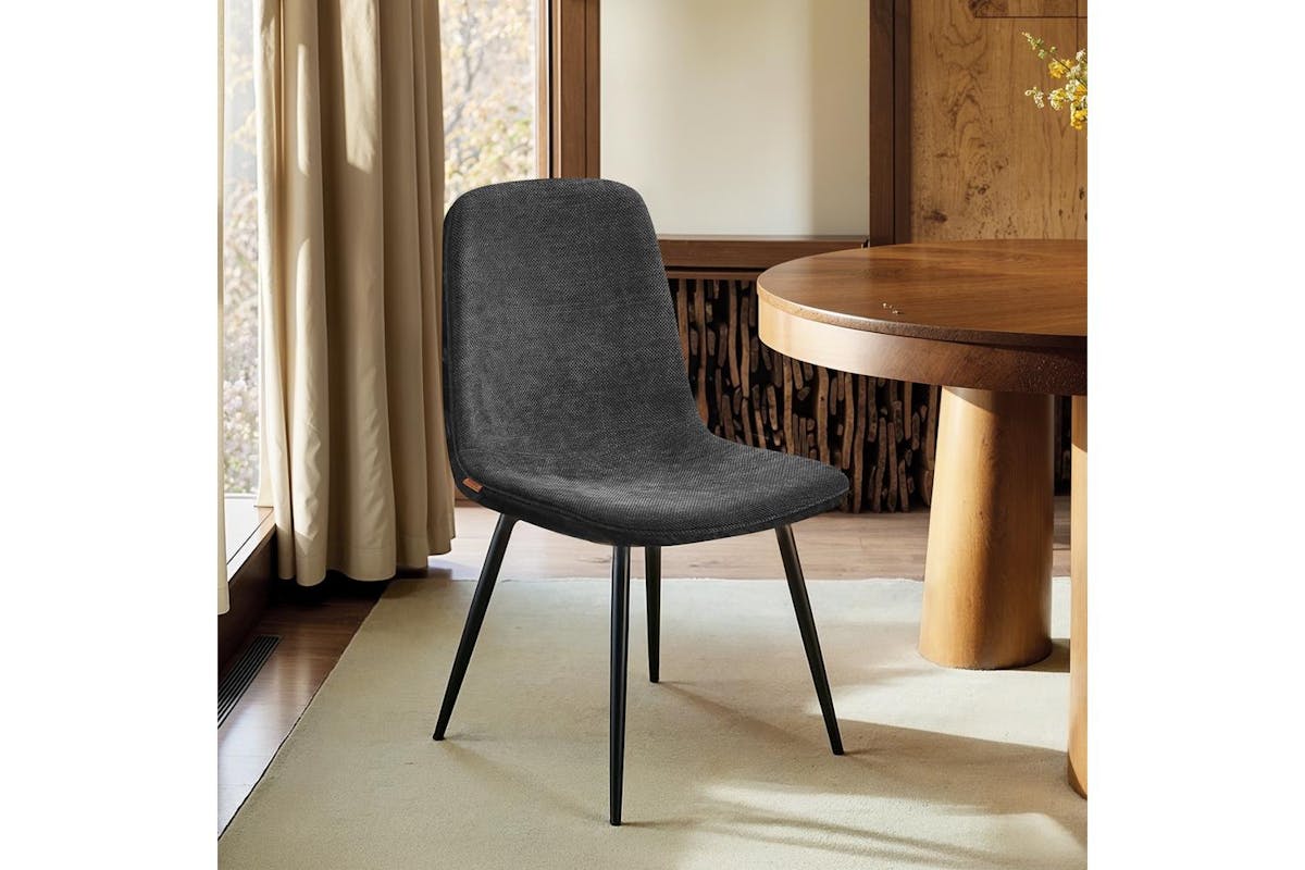 Dining Chairs | Dining Chair | Chenille Fabric And Pu | Standard Size-5