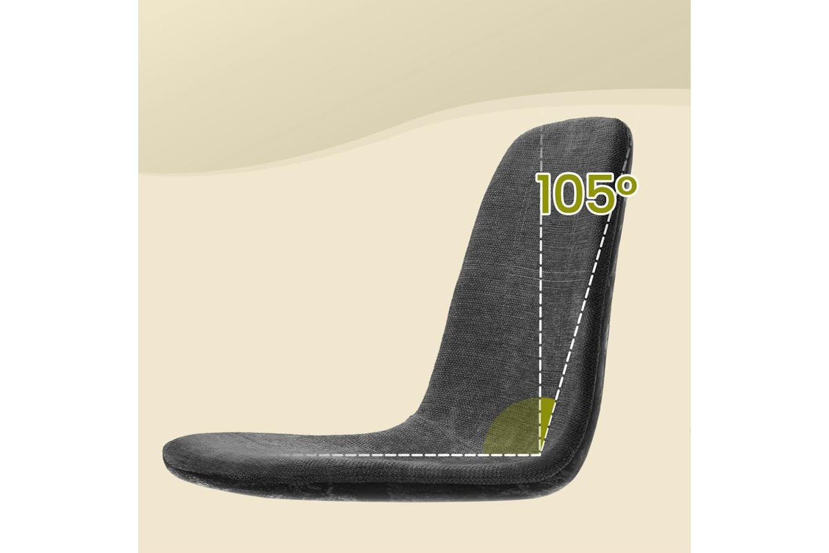 Dining Chairs | Dining Chair | Chenille Fabric And Pu | Standard Size-7