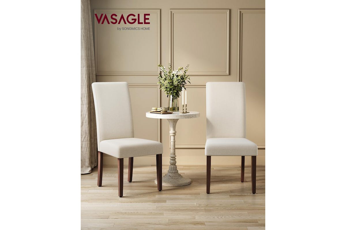 Dining Chair | Dining Chair | Faux Linen | Standard Size-2