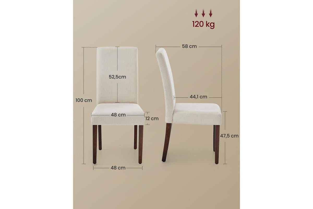 Dining Chair | Dining Chair | Faux Linen | Standard Size-6