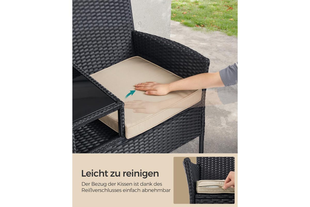 Garden Furniture Set | Outdoor Lounge Set | Polyrattan | Compact-4