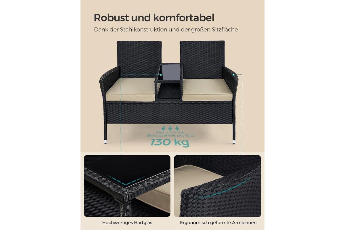 Garden Furniture Set | Outdoor Lounge Set | Polyrattan | Compact-5