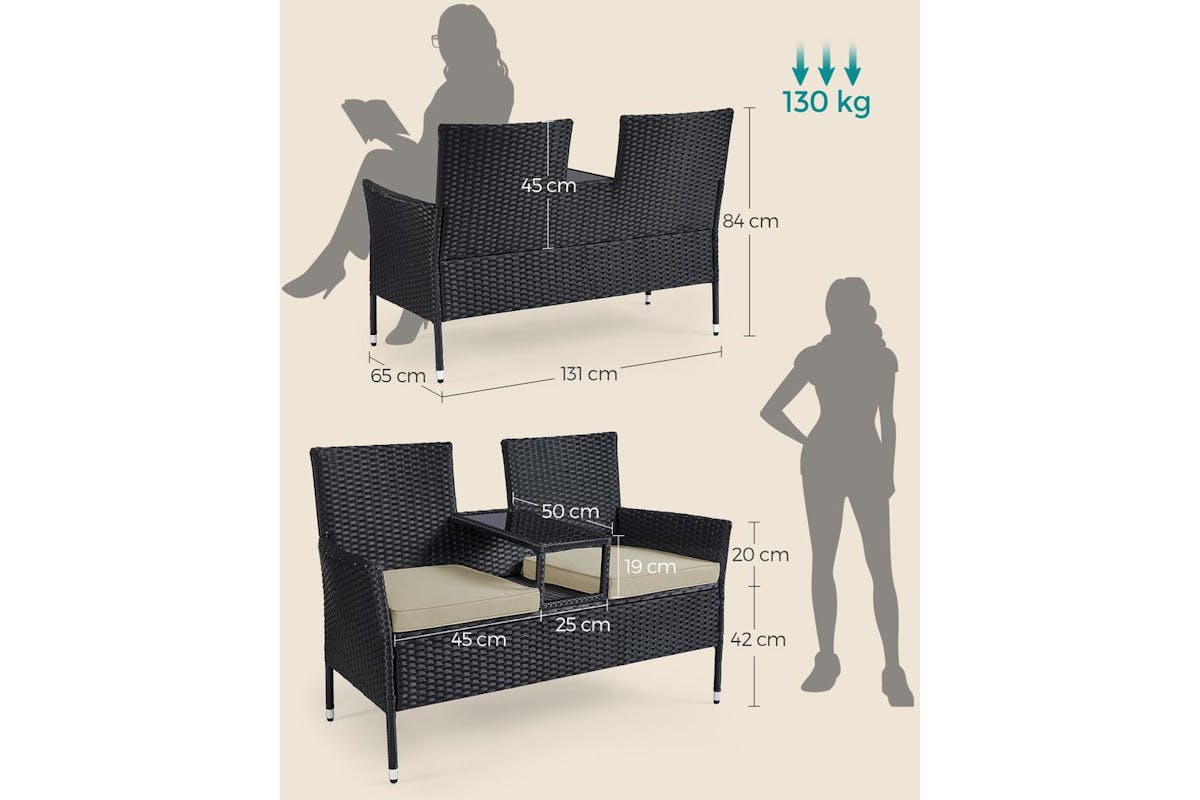 Garden Furniture Set | Outdoor Lounge Set | Polyrattan | Compact-6