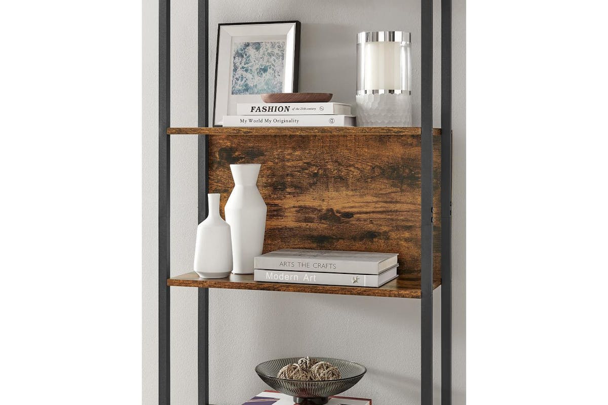 Bookshelf | Bookcase | Particleboard And Steel | 60 X 24 X 186 Cm-4