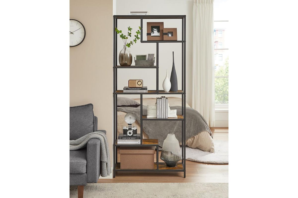 Bookshelf | Bookcase | Chipboard And Steel | 180 Cm-3