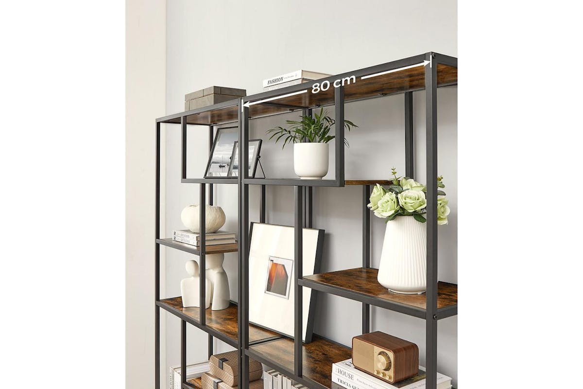 Bookshelf | Bookcase | Chipboard And Steel | 180 Cm-4
