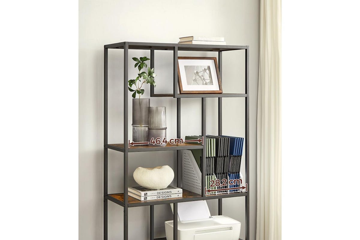 Bookshelf | Bookcase | Chipboard And Steel | 180 Cm-5