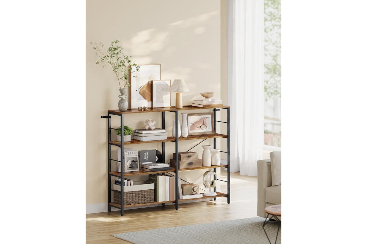 Book Shelf | Bookcase | Particleboard And Steel | 109.4 Cm-3