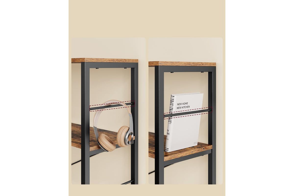 Book Shelf | Bookcase | Particleboard And Steel | 109.4 Cm-5