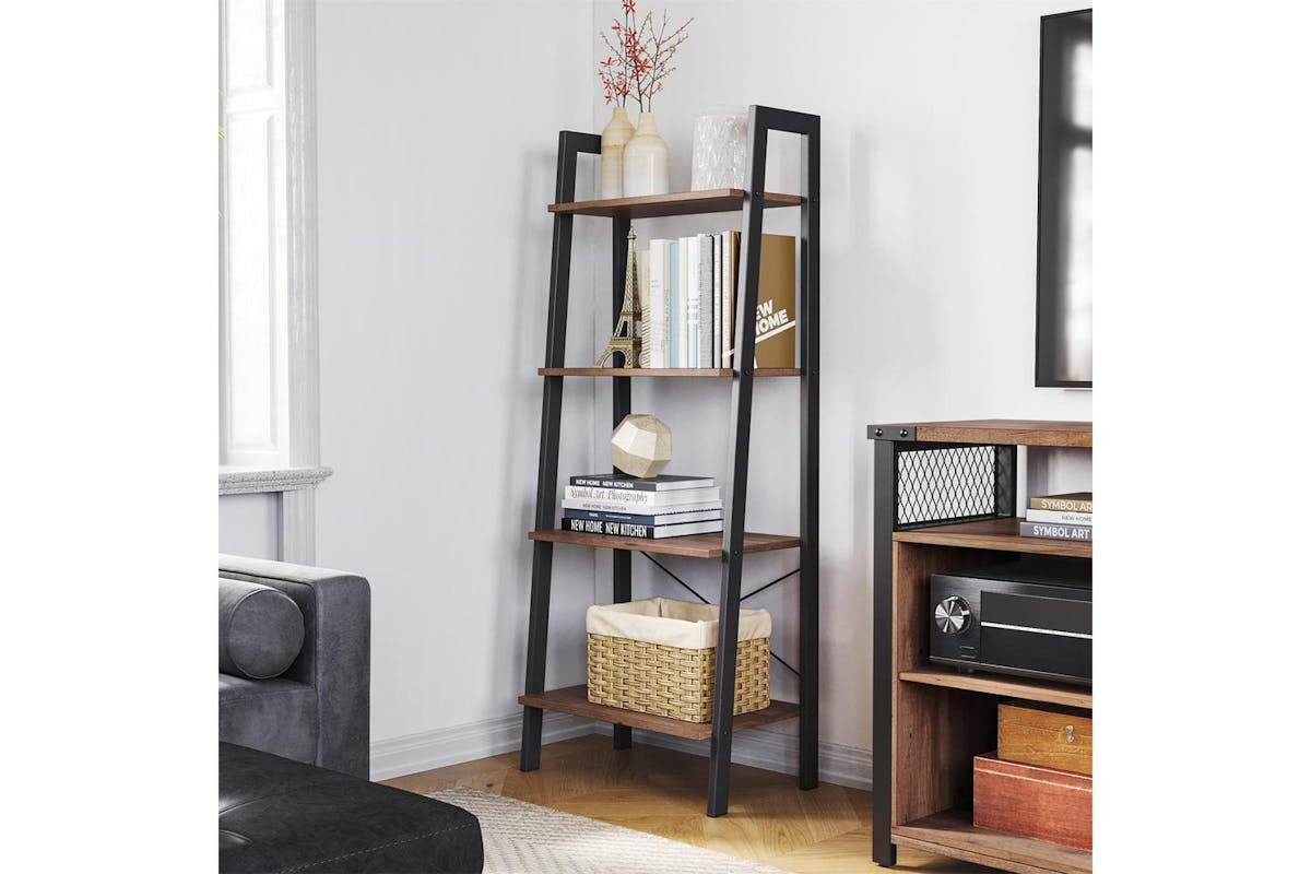 Ladder Shelves | Bookcase | Particleboard And Steel | 137.5 Cm-2