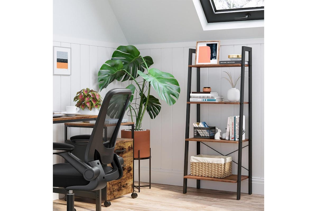 Ladder Shelves | Bookcase | Particleboard And Steel | 137.5 Cm-3