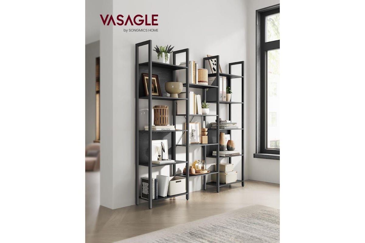Vasagle Ladder Shelves | Bookcase | Particleboard And Steel | 62.2 Inch-2