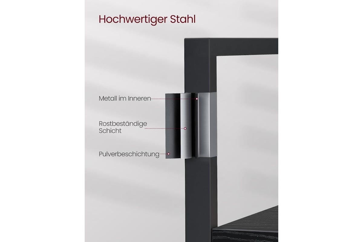 Vasagle Ladder Shelves | Bookcase | Particleboard And Steel | 62.2 Inch-4