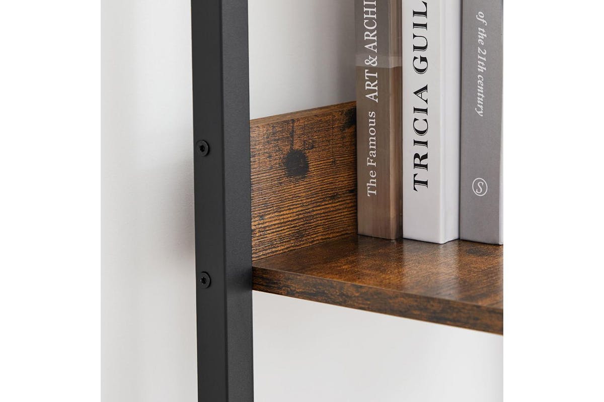 Vasagle Ladder Shelves | Bookcase | Particleboard And Steel | 33.8 X 30 X 140 Cm-5