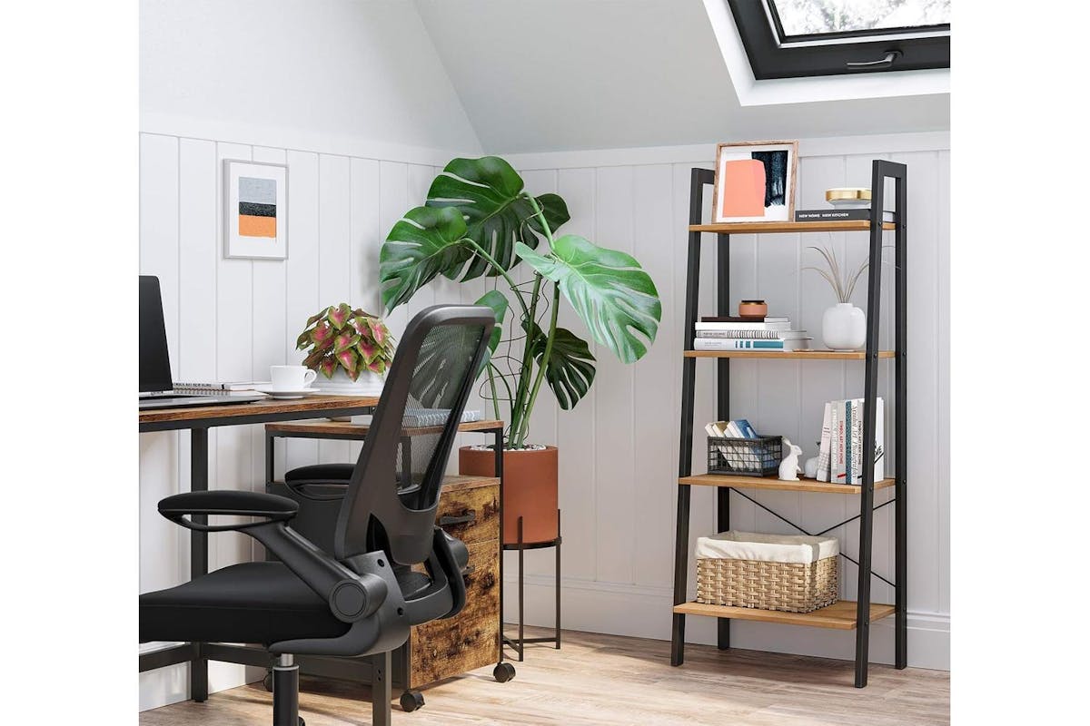 Ladder Shelves | Bookcase | Particleboard And Steel | 137.5 Cm-2