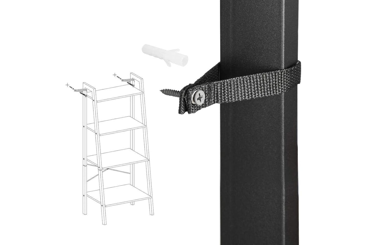 Ladder Shelves | Bookcase | Particleboard And Steel | 137.5 Cm-6