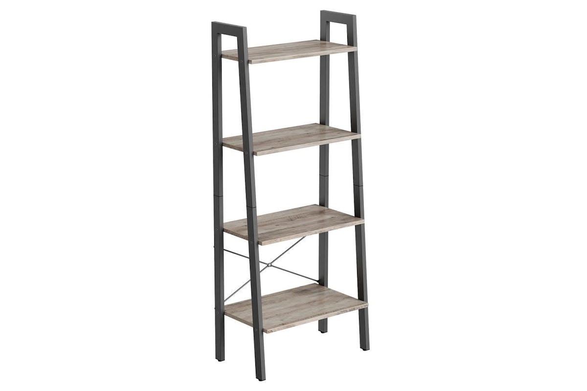Ladder Shelves | Bookcase | Chipboard And Steel | 137 Cm