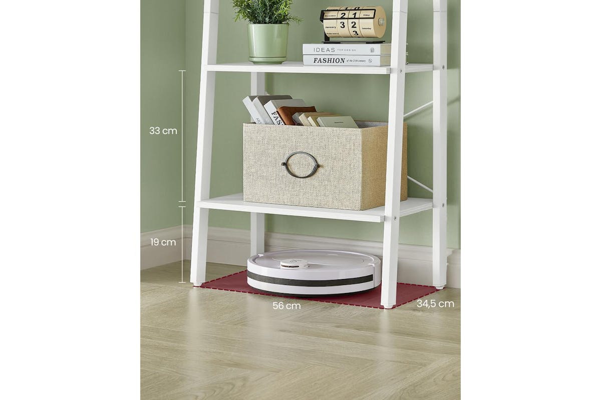 Ladder Shelves | Bookcase | Particleboard And Steel | 4-tier-4