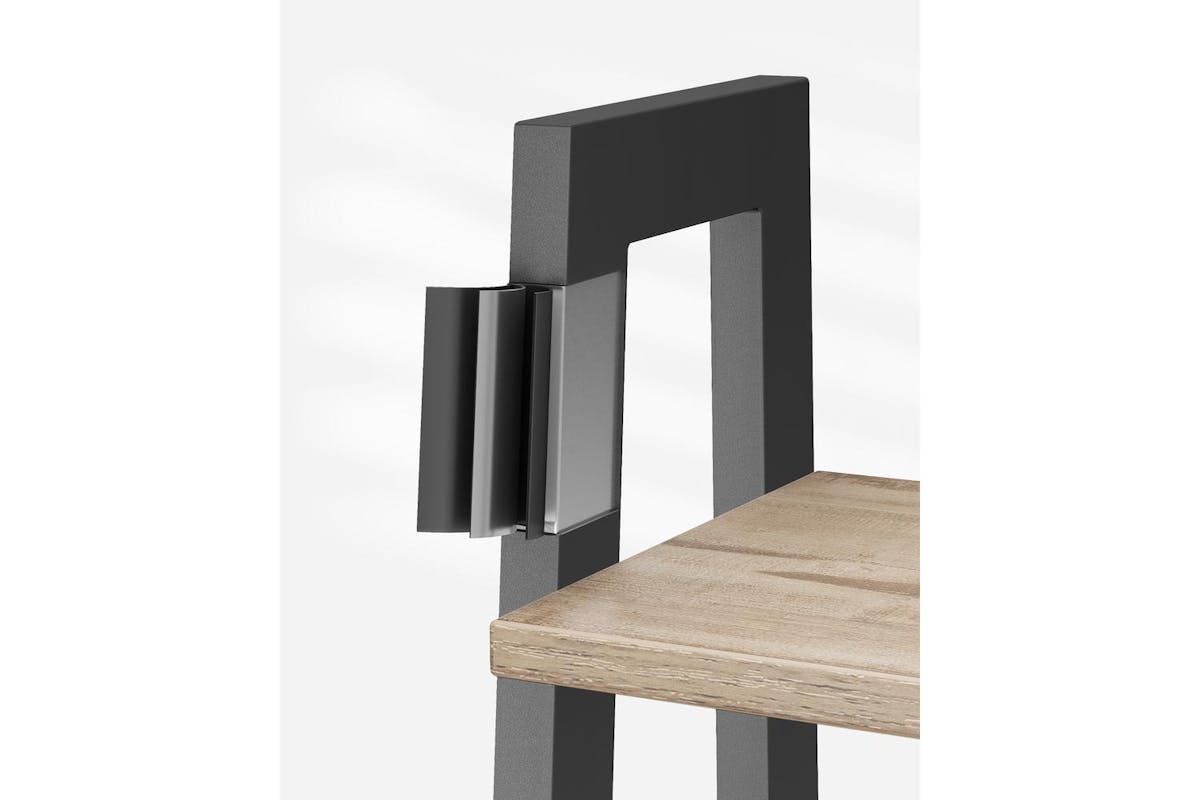 Vasagle Ladder Shelves | Bookcase | Particleboard And Steel | 67.5 Inch-3
