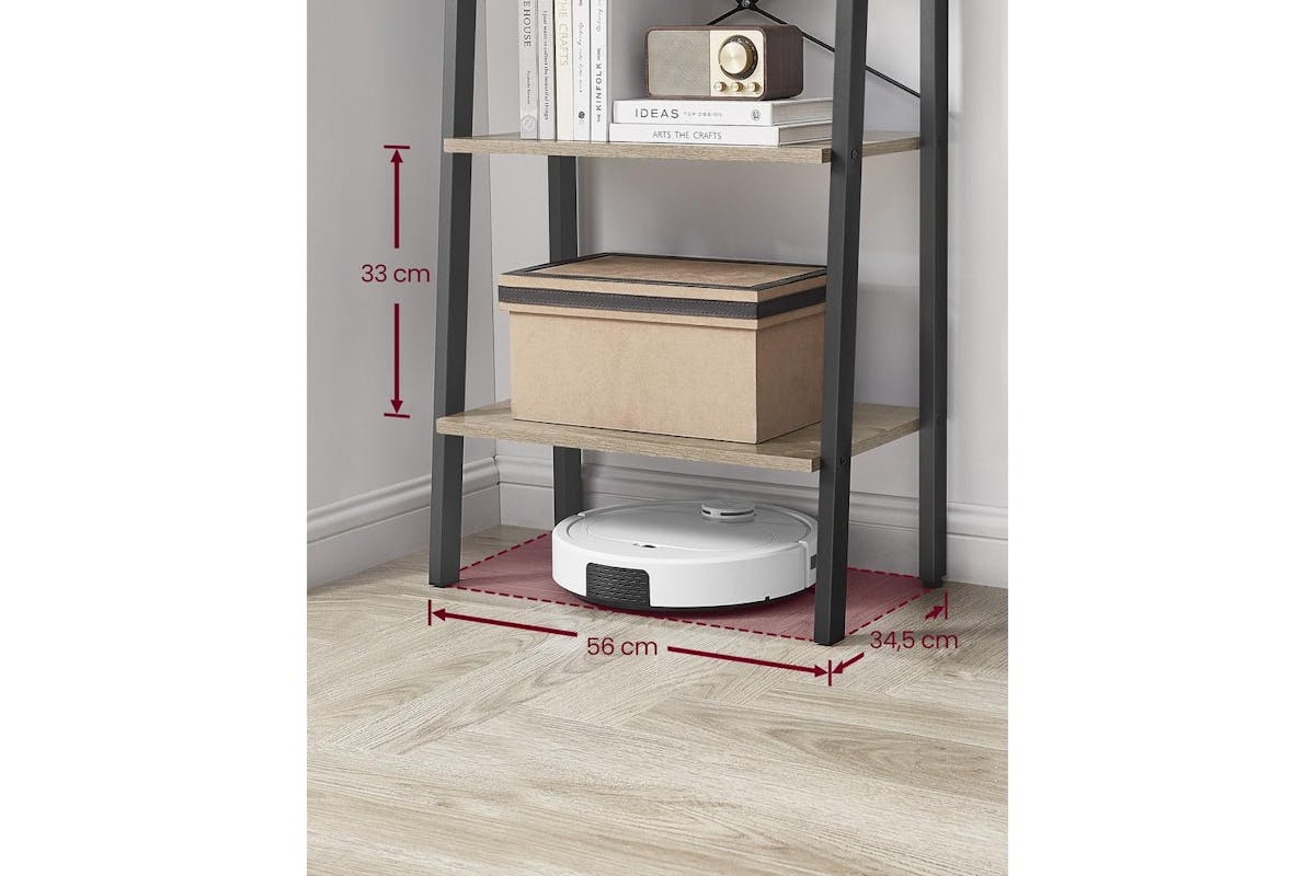 Vasagle Ladder Shelves | Bookcase | Particleboard And Steel | 67.5 Inch-7