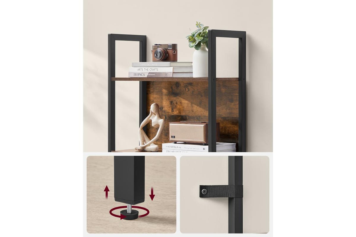 Ladder Shelves | Bookcase | Particleboard And Steel | 5-tier-5