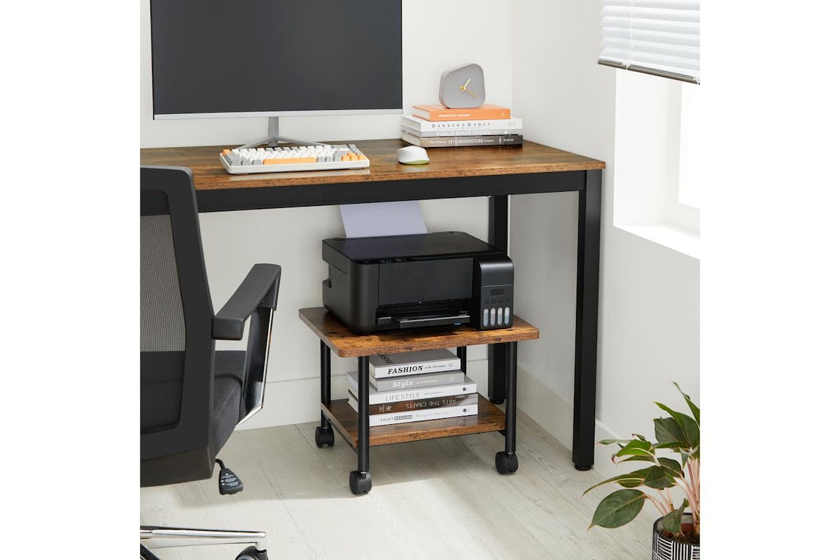 Vasagle Printer Stand | Home Office Furniture | Particleboard And Steel | 48.5 X 40.5 Cm-2