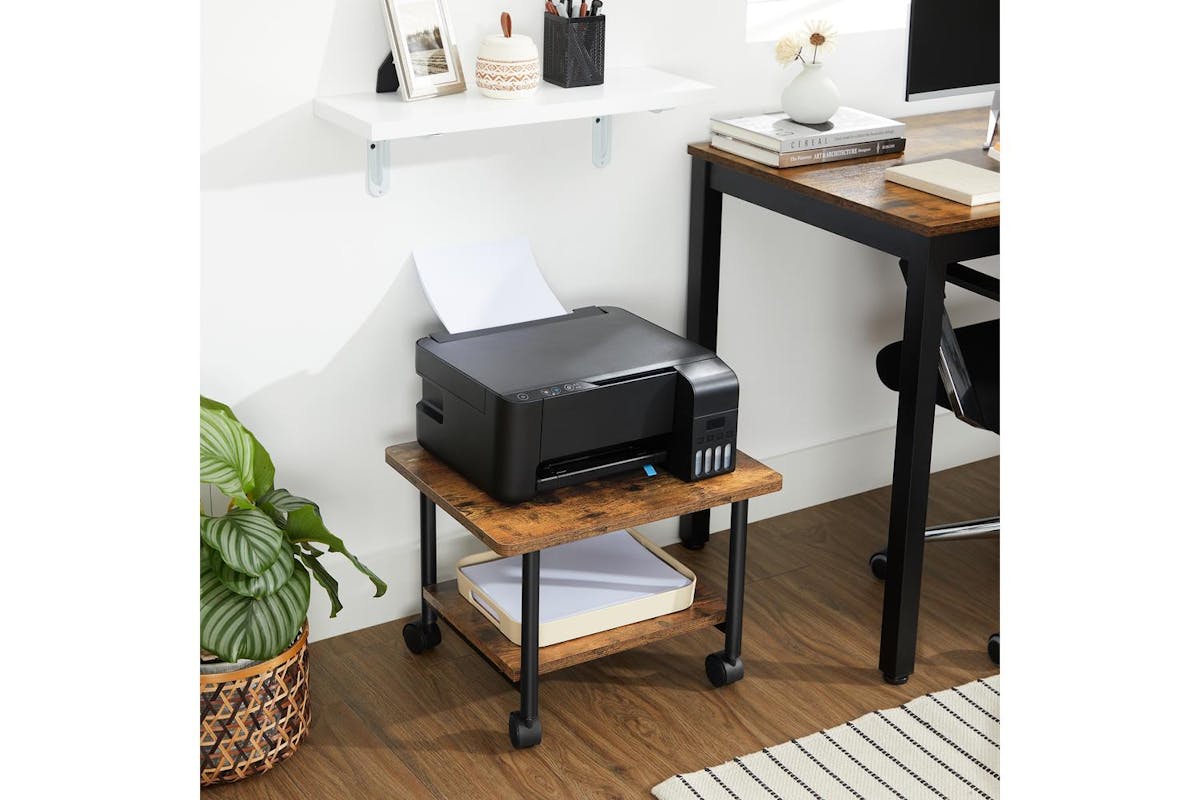 Vasagle Printer Stand | Home Office Furniture | Particleboard And Steel | 48.5 X 40.5 Cm-3