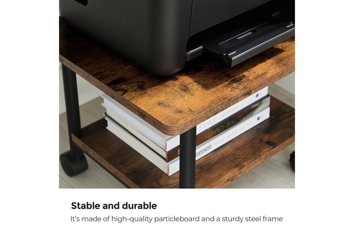 Vasagle Printer Stand | Home Office Furniture | Particleboard And Steel | 48.5 X 40.5 Cm-6