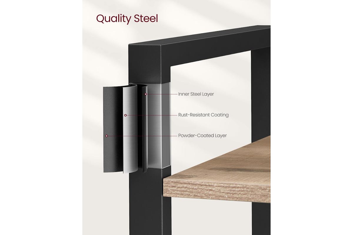 Ladder Shelf | Bookcase | Particleboard And Steel | 6-tier-5