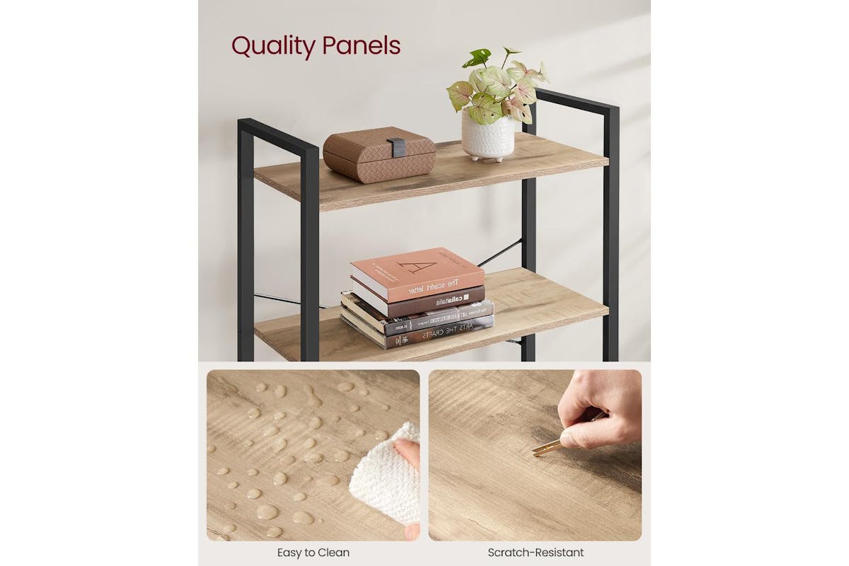 Ladder Shelf | Bookcase | Particleboard And Steel | 6-tier-8