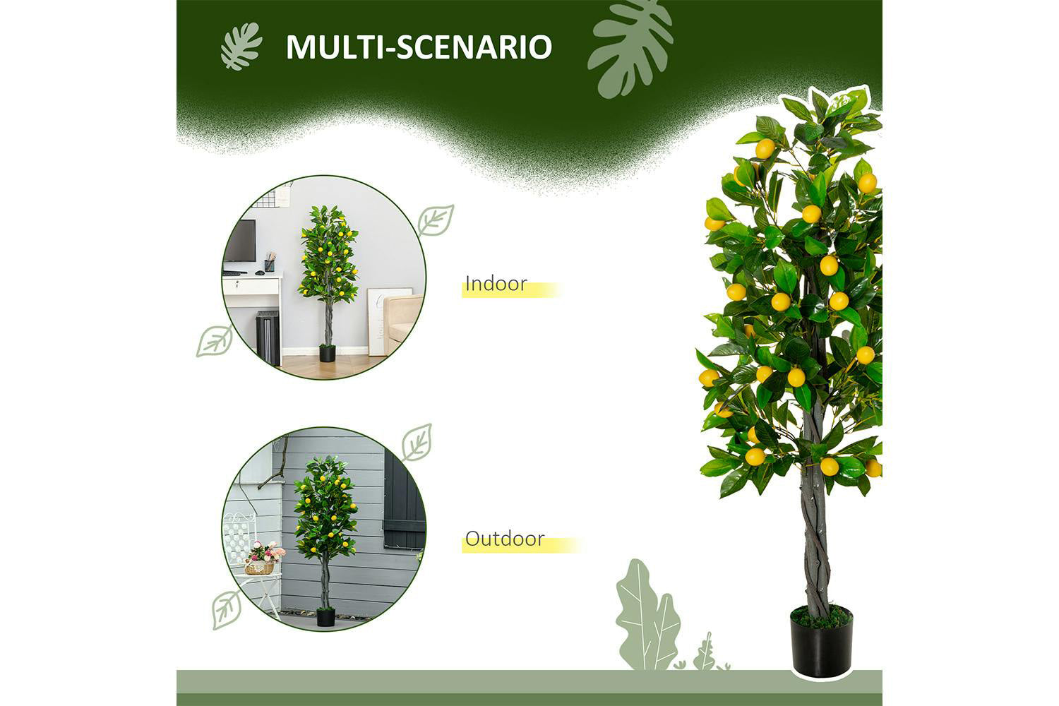 Artificial Lemon Tree | 135 cm-4