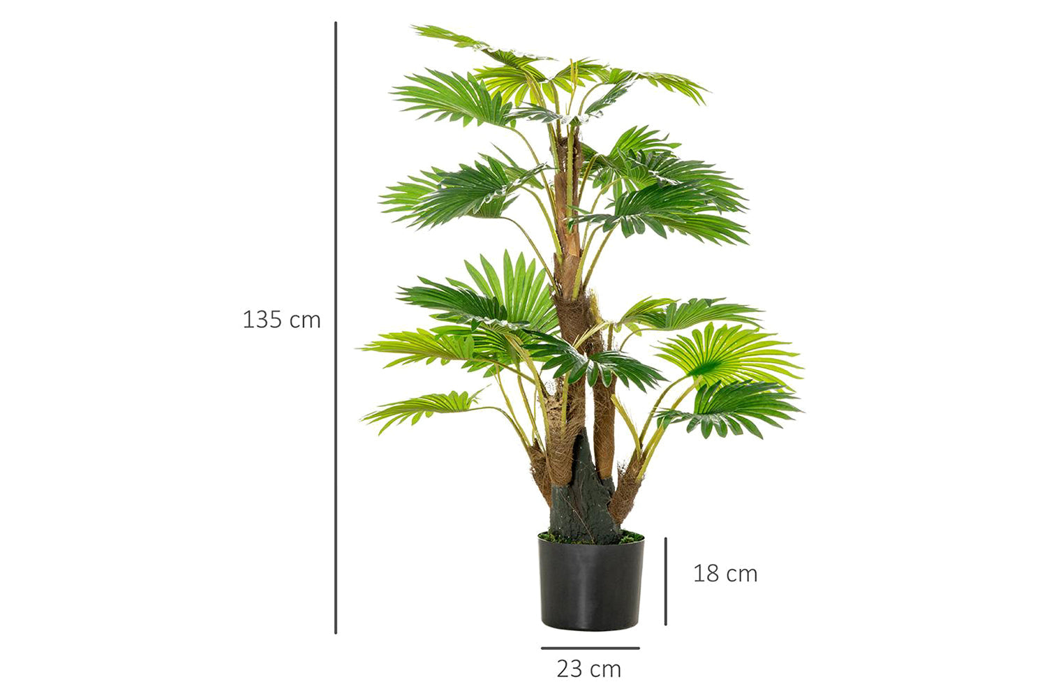 Artificial Tropical Palm Tree | 135 cm-5