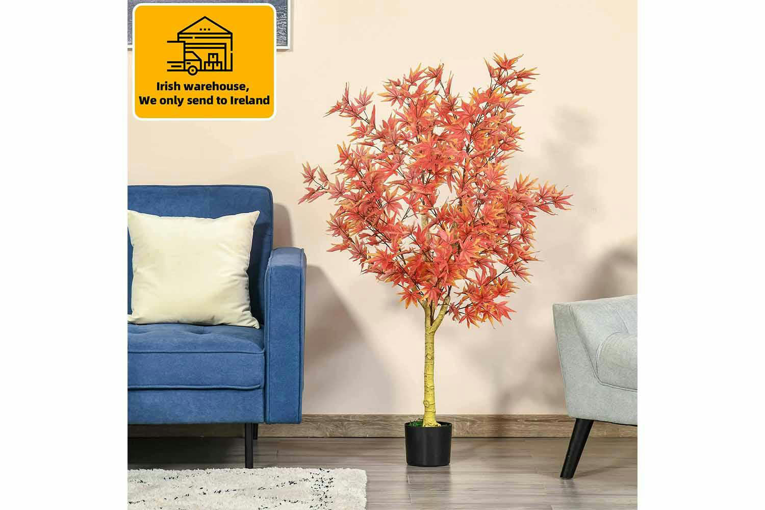 Artificial Red Maple Tree | 135 cm-2