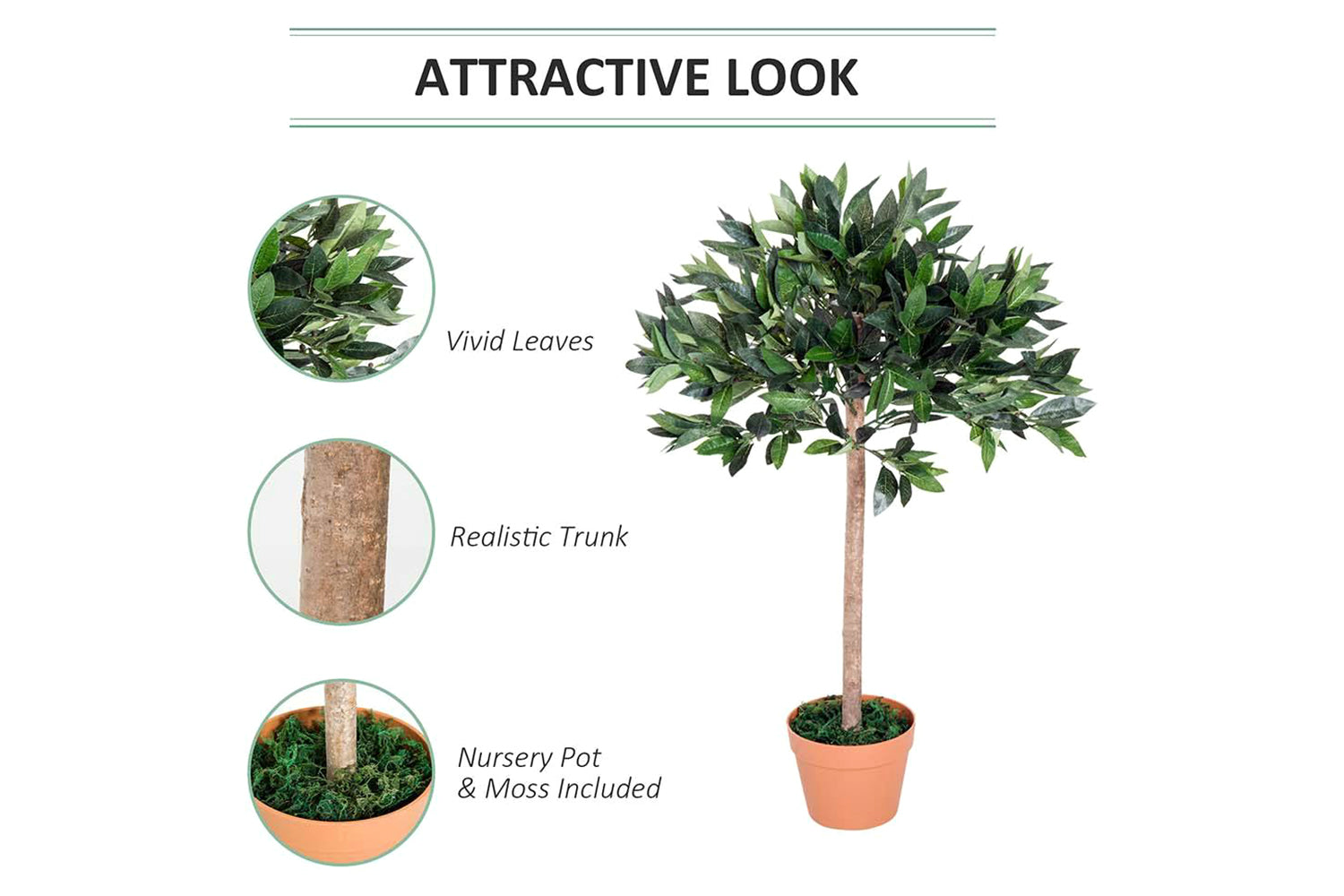 Artificial Olive Tree | 90 cm-3