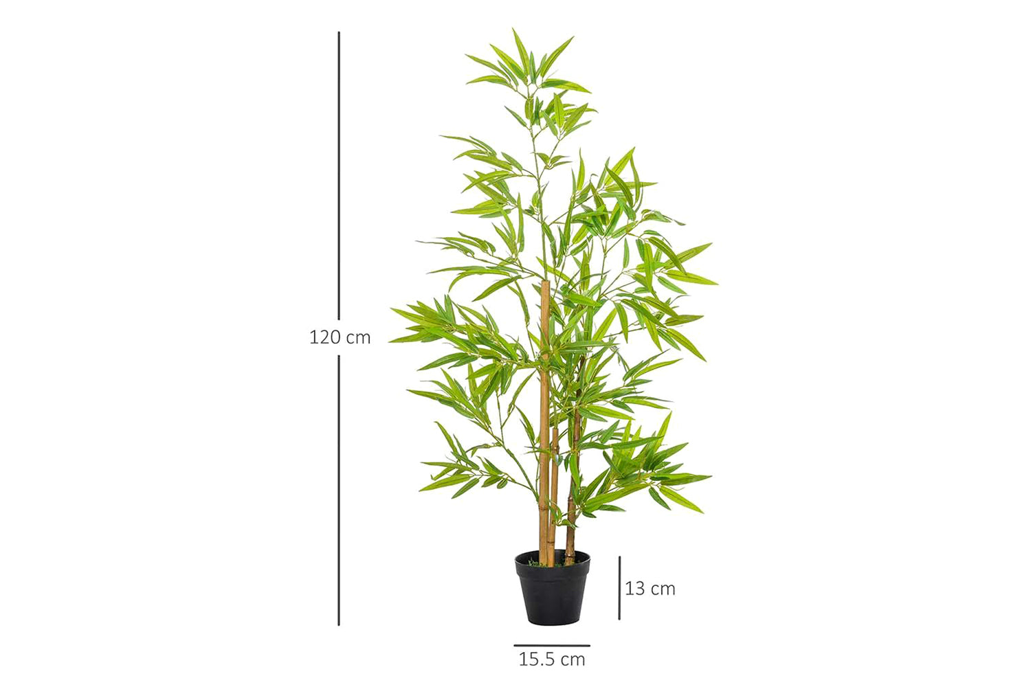 Artificial Bamboo Tree | Set of 2 | 120 cm-5