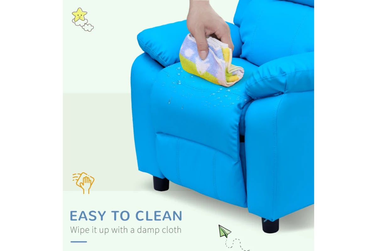 Homcom Children's Recliner Armchair | Blue-11