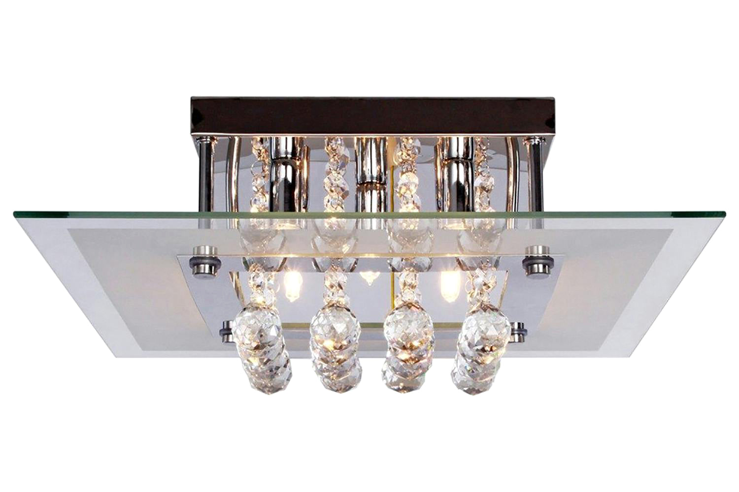 Homcom | Bedroom Ceiling Light | Transparent/Warm White