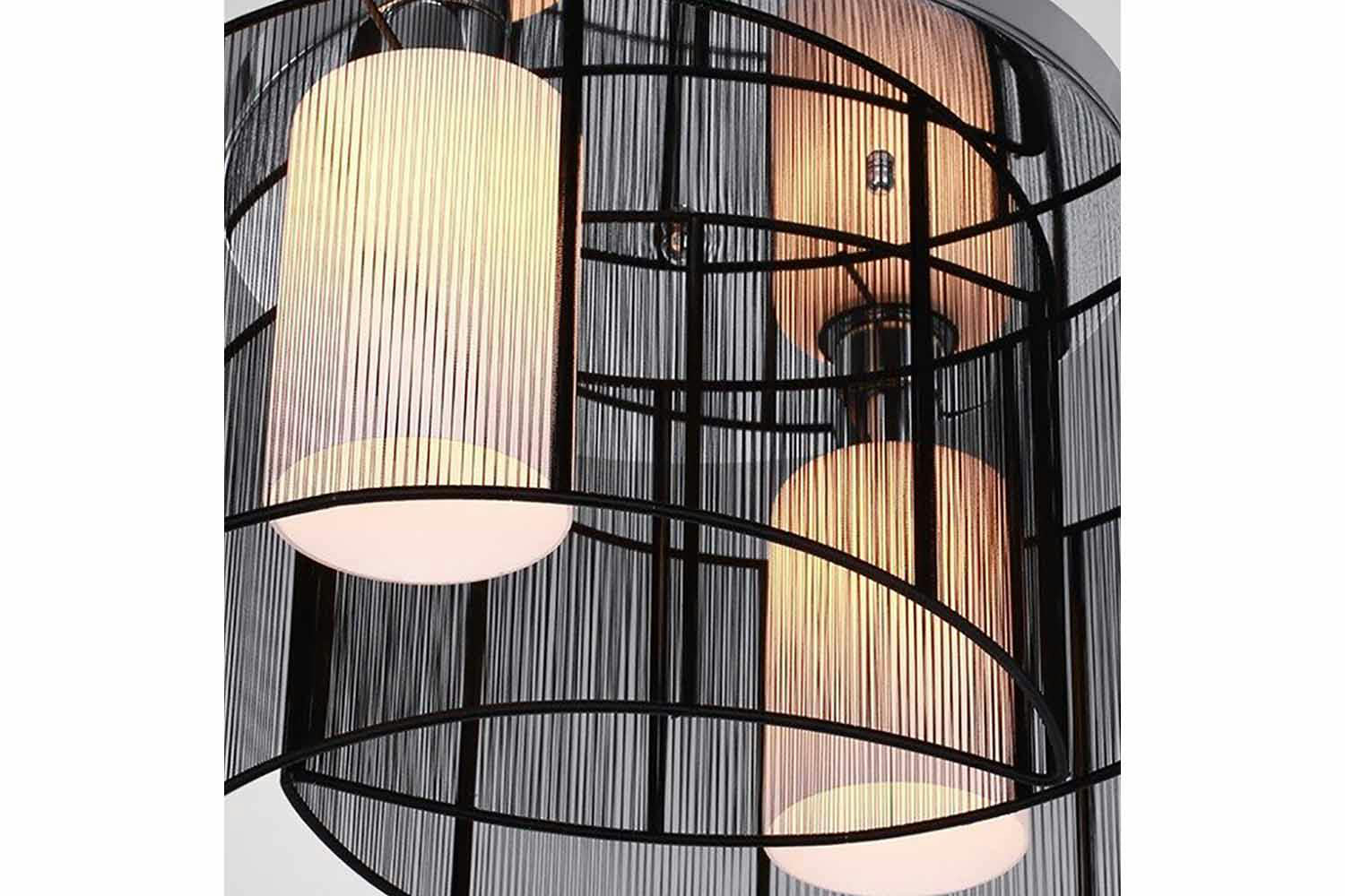 Homcom | Modern Ceiling Light | Black-5