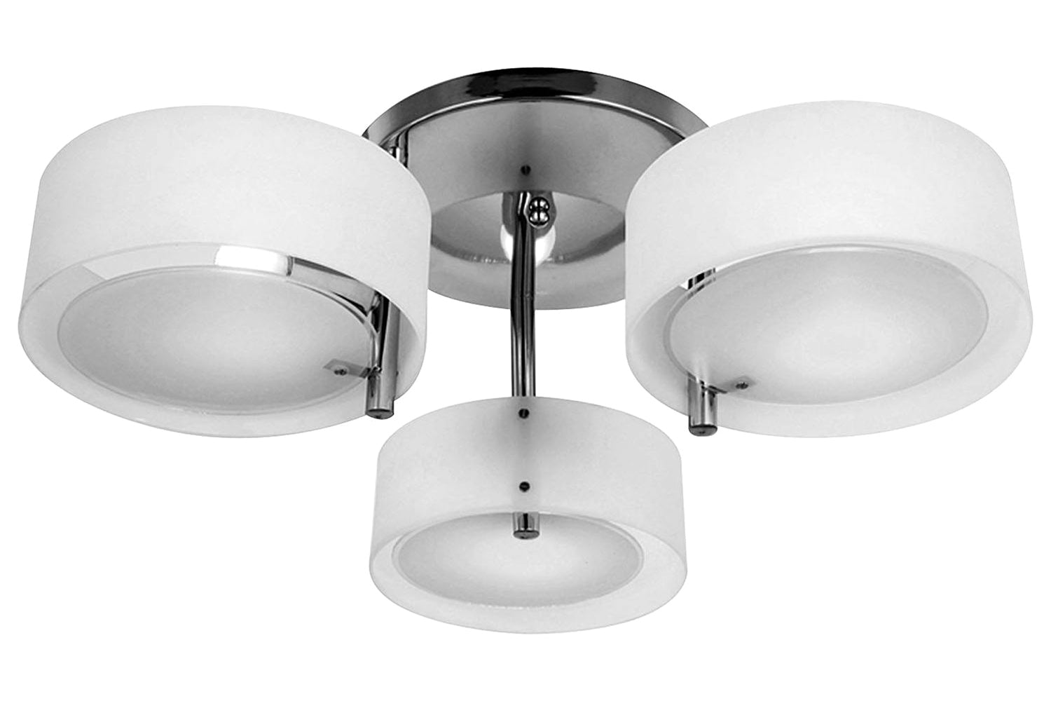 Homcom | Modern Ceiling Light | Silver/White-6