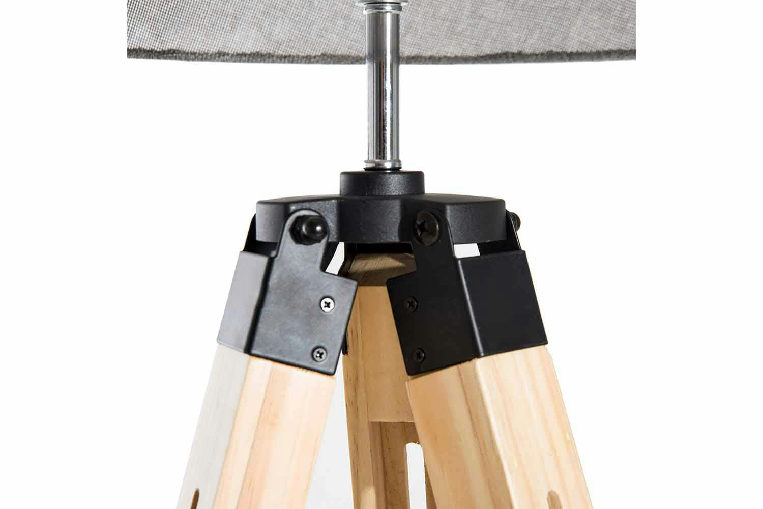 Homcom | Tripod Floor Lamp | Natural/Grey-5