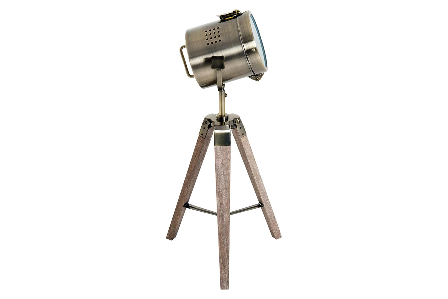 Homcom | Industrial Vintage Tripod Floor Lamp | Grey/Bronze