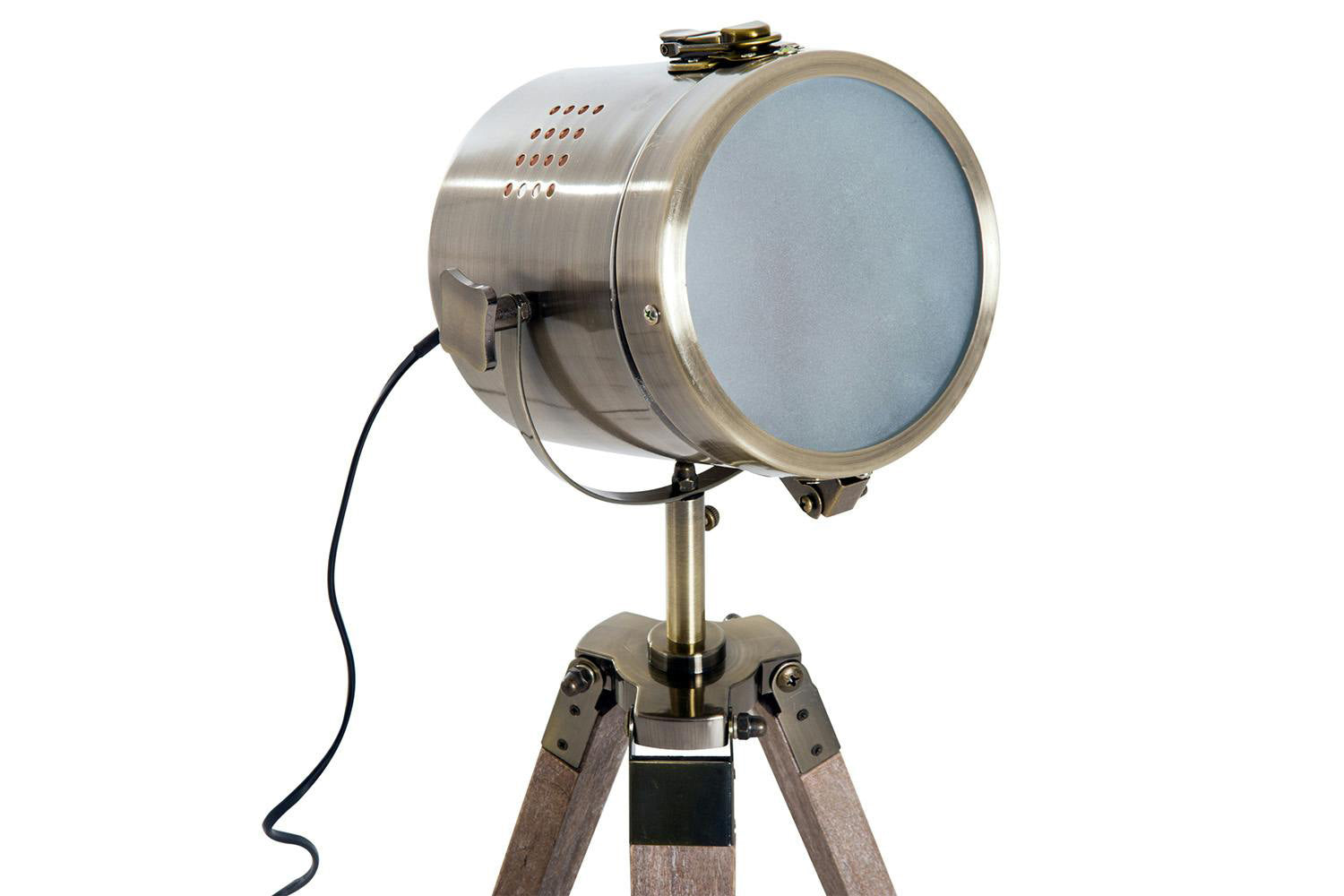 Homcom | Industrial Vintage Tripod Floor Lamp | Grey/Bronze-5