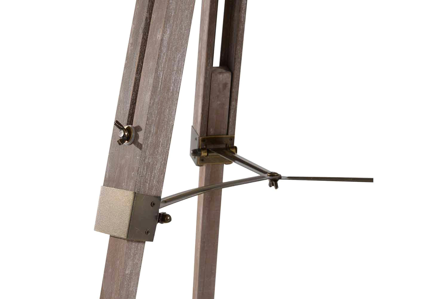 Homcom | Spotlight Tripod Floor Lamp | Grey/Bronze-5