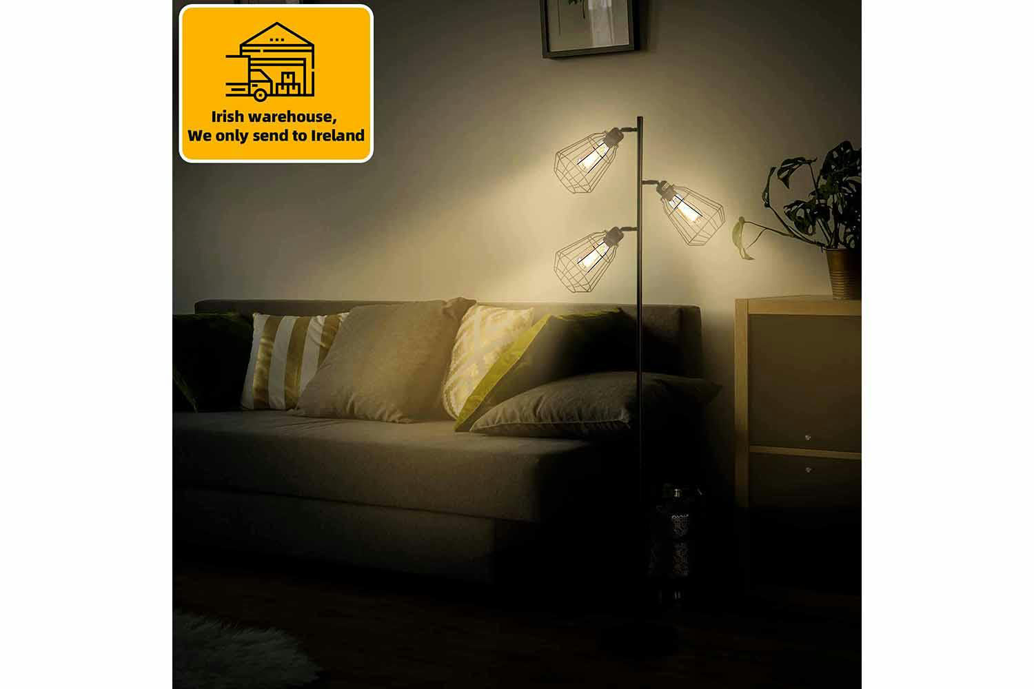 Homcom | Birdcage Floor Lamp | Black-2