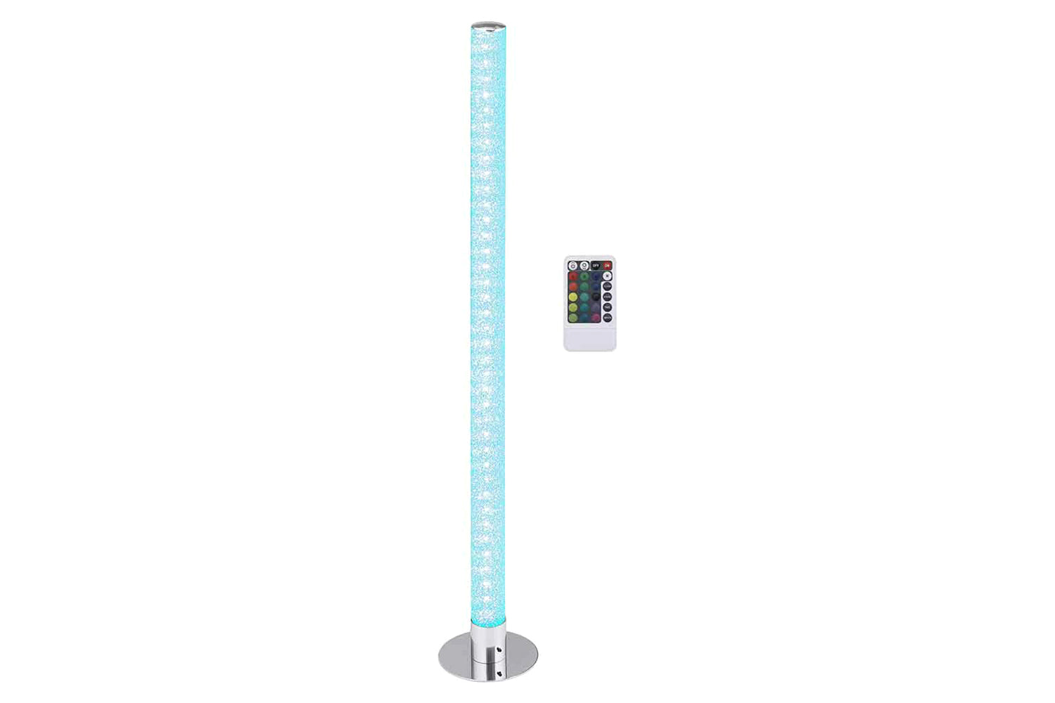 Homcom | LED Corner Floor Lamp | Clear
