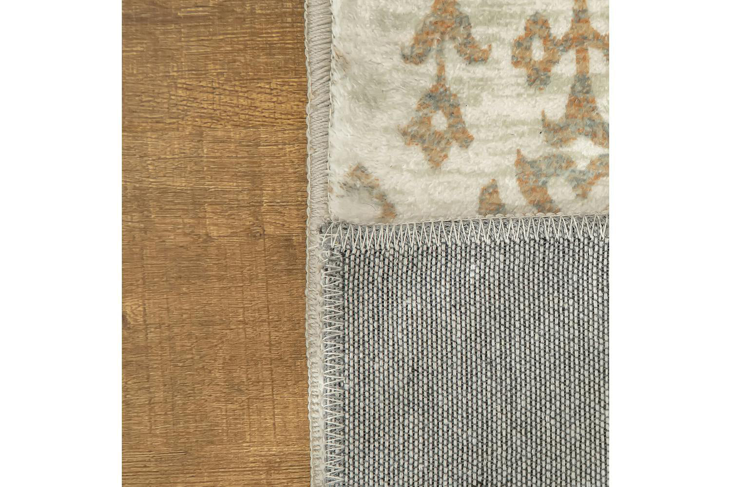 Homcom | Dining Room Floral Boho Area Rug | Beige | 80 x 150 cm-7