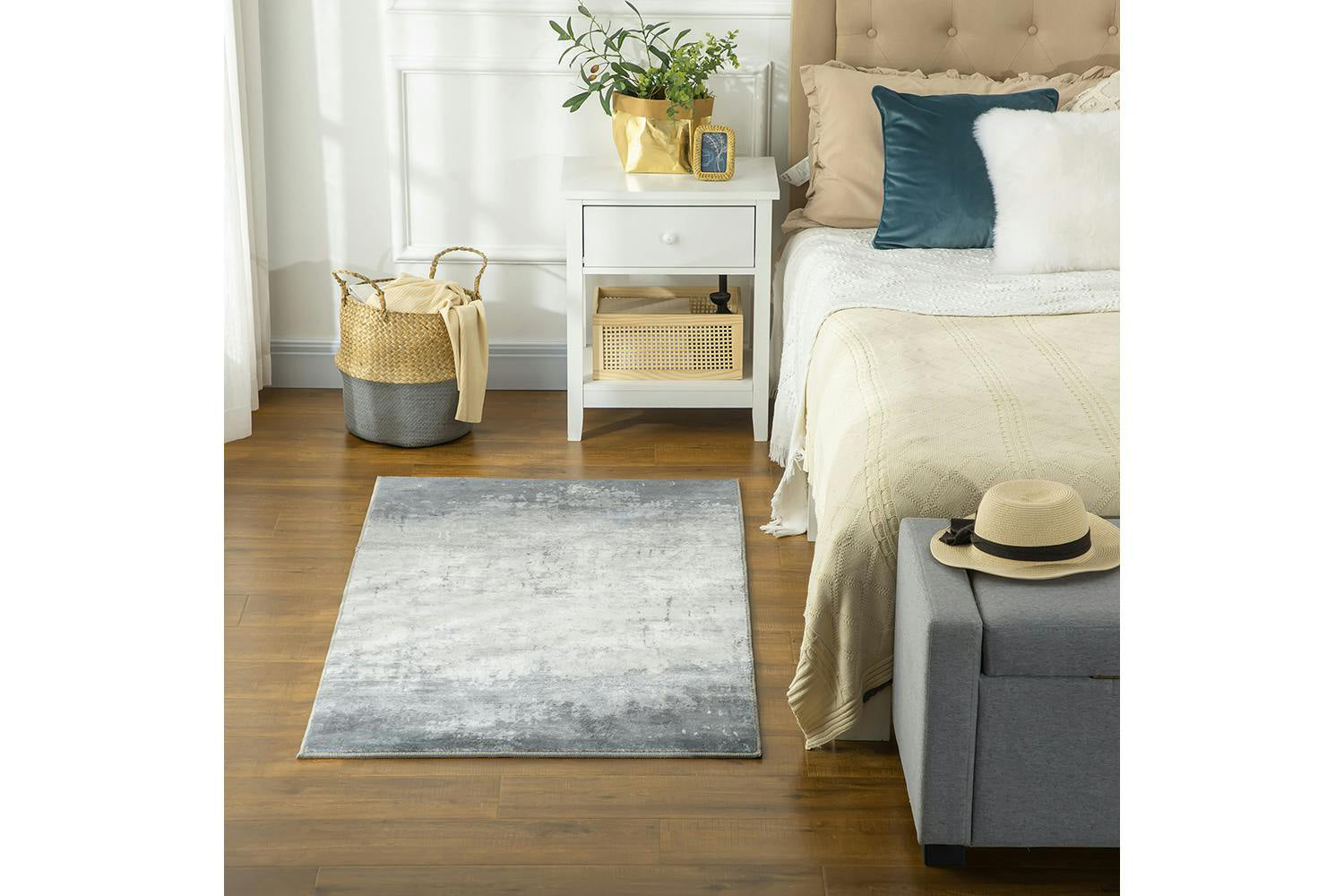 Homcom | Modern Render Large Area Rug | Grey | 80 x 150 cm-3