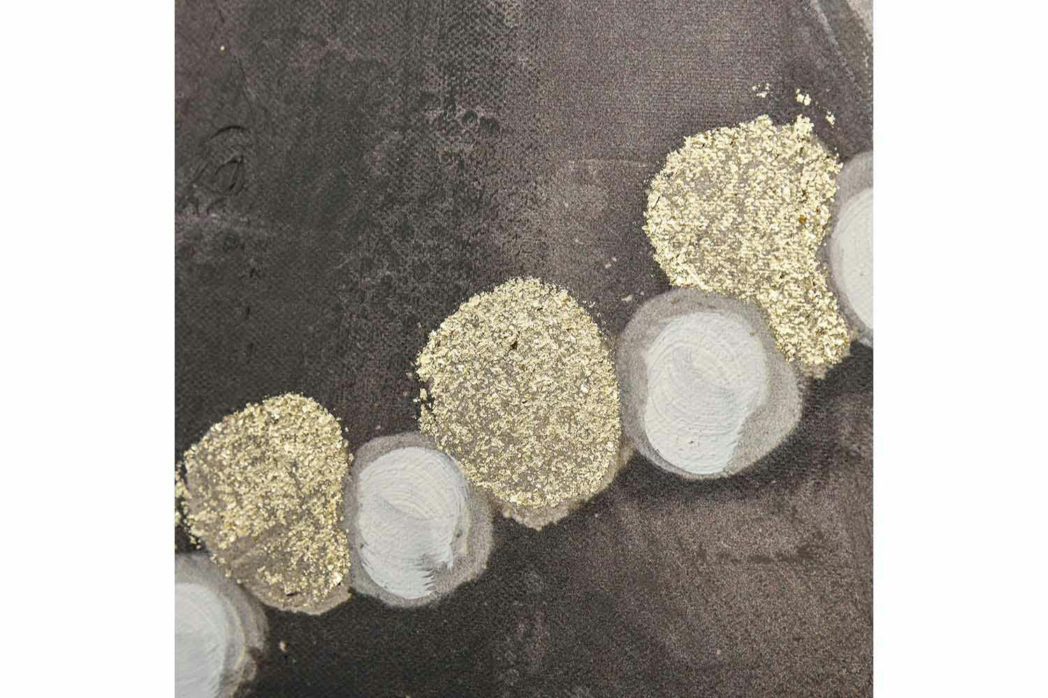 Homcom | Wall Painting of Woman | Gold/Grey | 80 x 100 cm-7